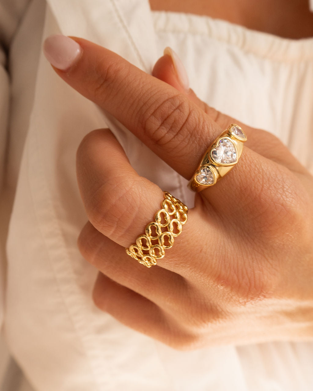 Metal Lace Ring — alternate angle