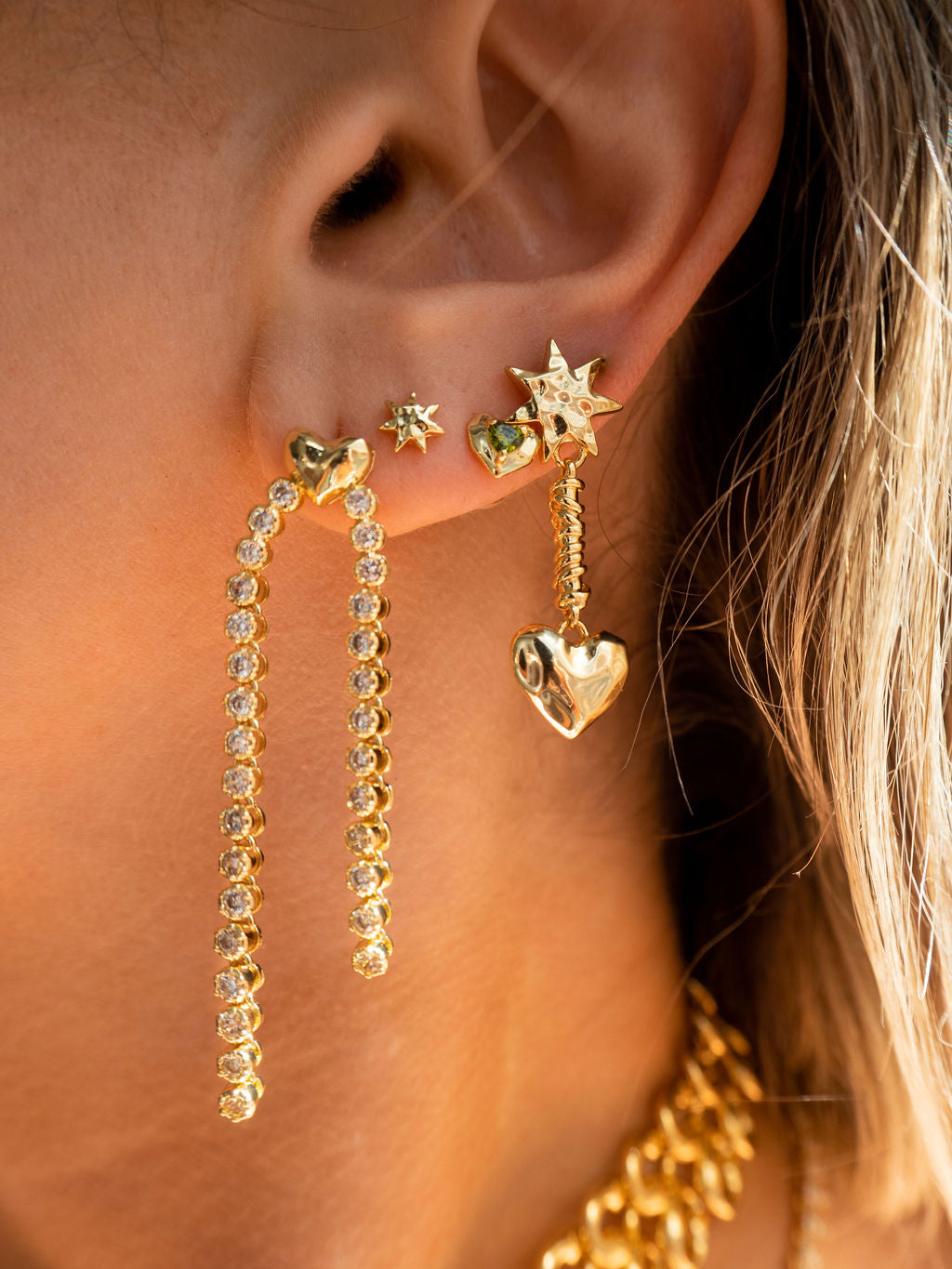 Molten Heart Studs Set - Earrings — alternate view 2