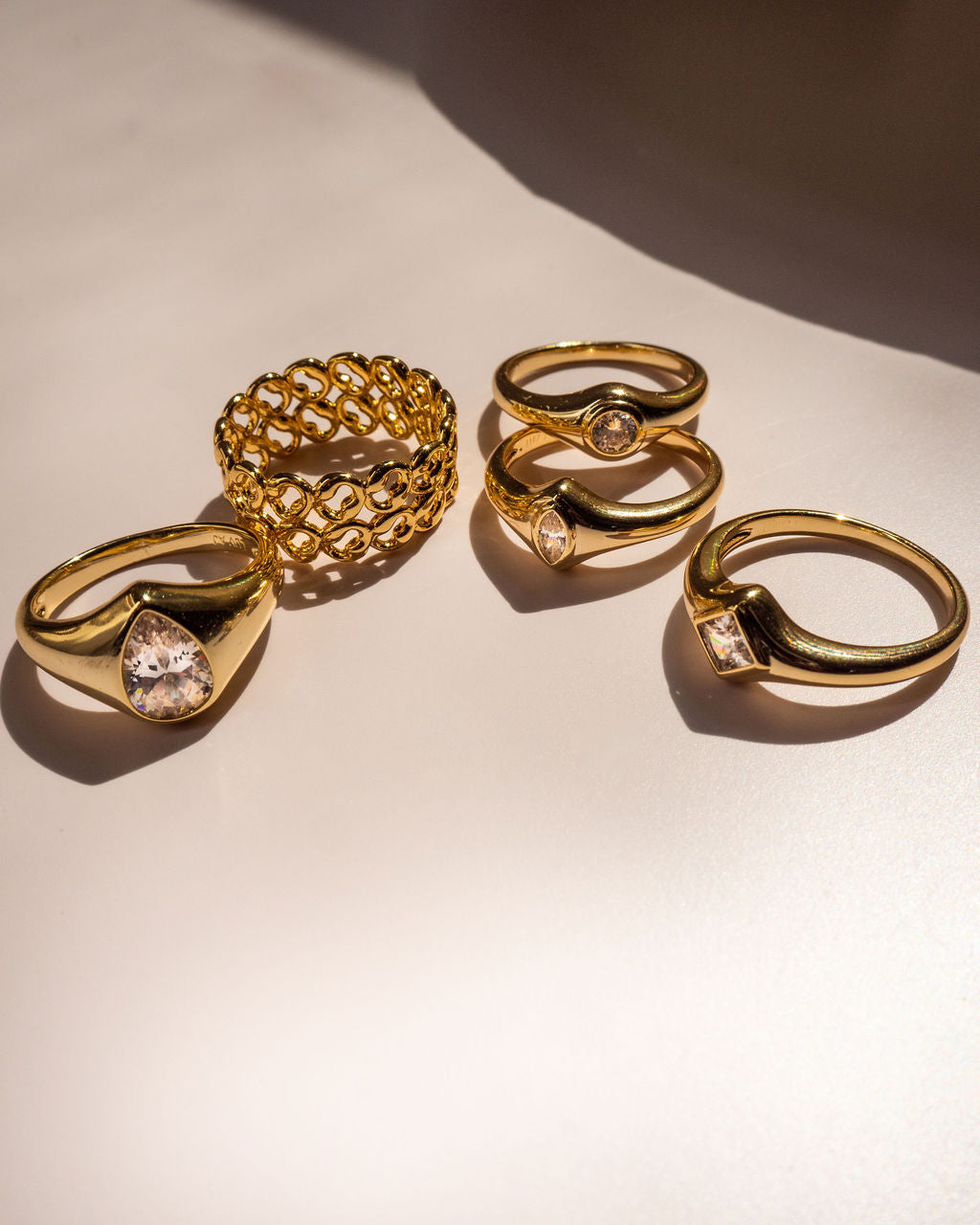 Poire Bezel Ring — alternate angle