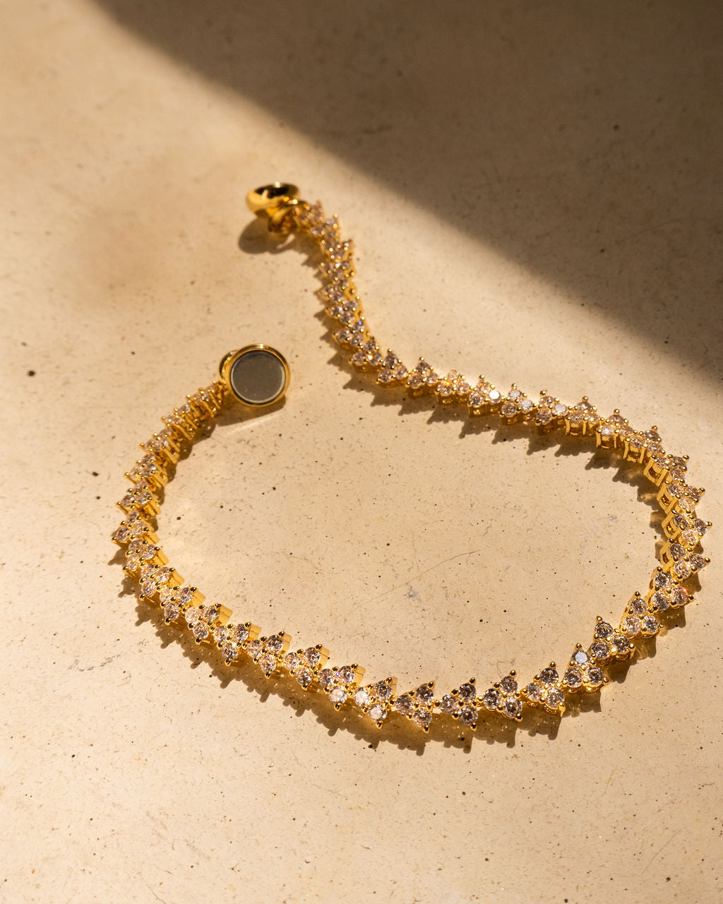 Isabelle Stud Tennis Bracelet — alternate angle