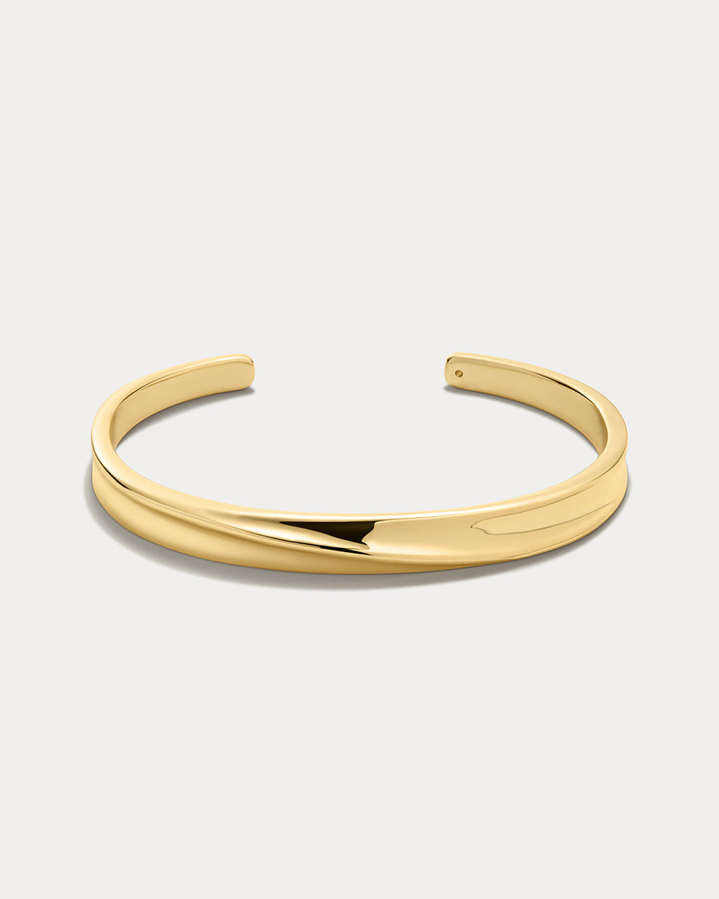 Mercury Disc Bangle in Gold