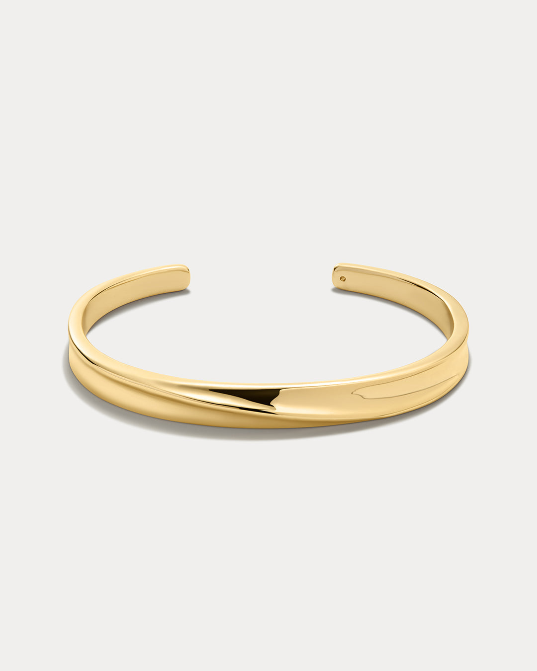 Mercury Disc Bangle in Gold