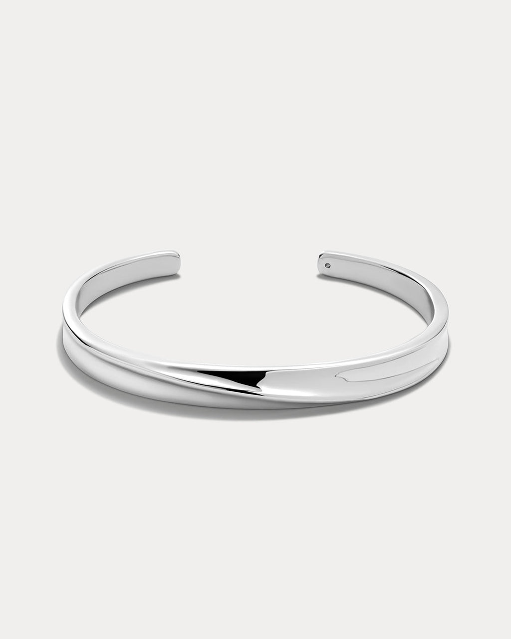Mercury Disc Bangle in Silver — alternate view