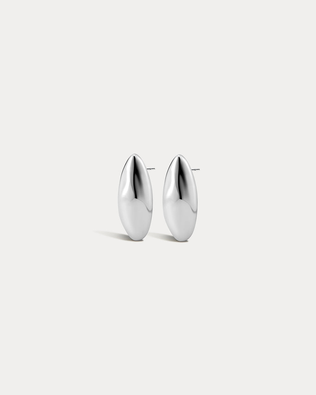 Chrome Orb Studs in Silver — alternate view
