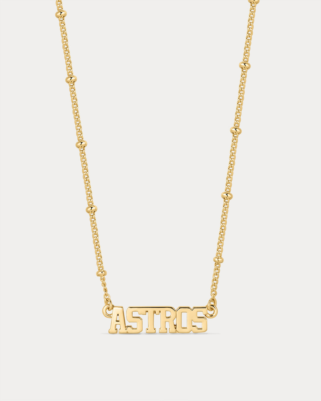 MLB Nameplate Pendant Necklace - Gold — alternate view 2 2