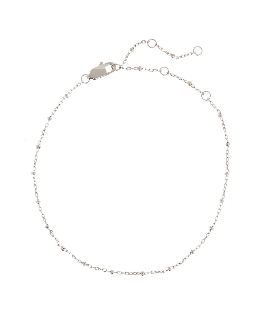 Mondays at Teddy's Anklet - Silver