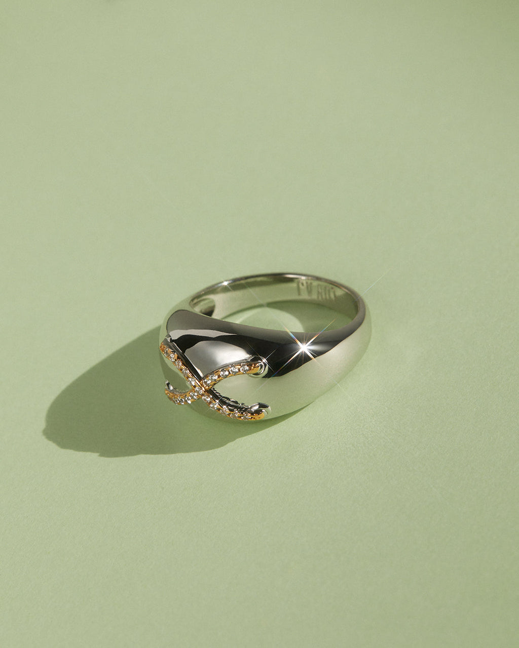 Mariner Cross Ring — detail view