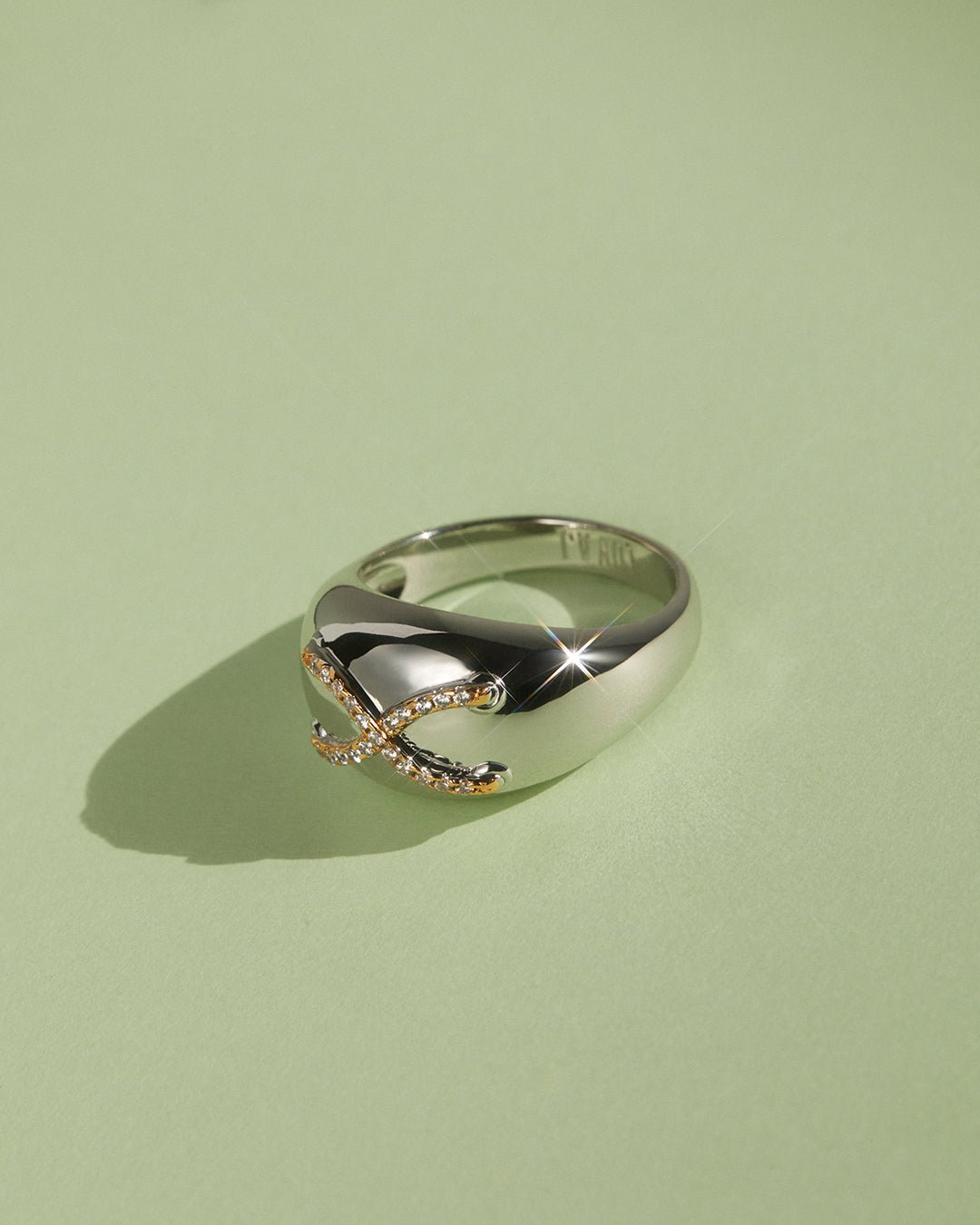 Mariner Cross Ring — detail view