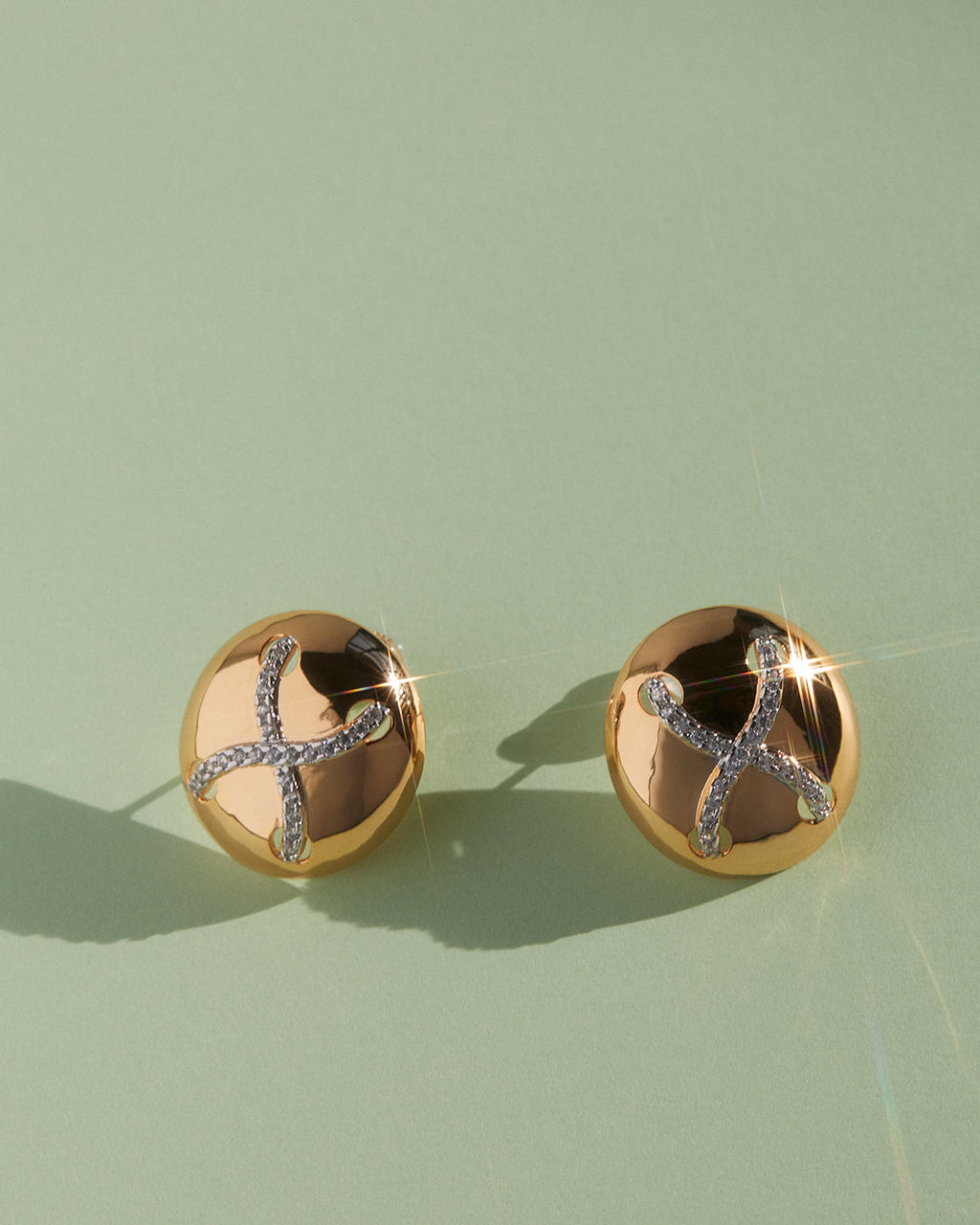 Mariner Cross Studs - Earrings — detail view