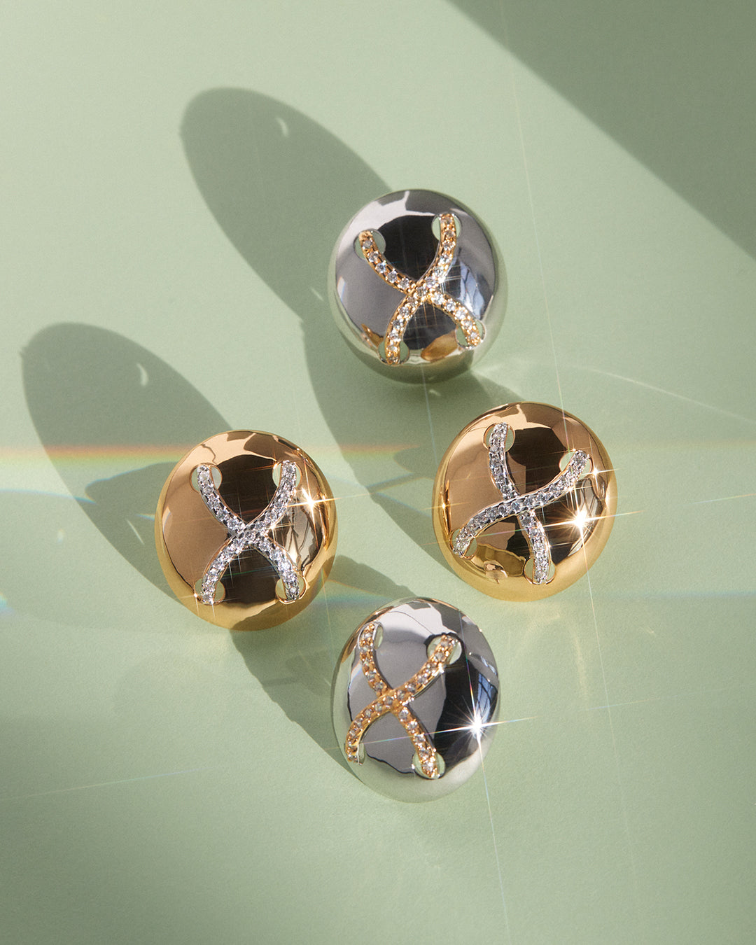 Mariner Cross Studs - Earrings — alternate angle