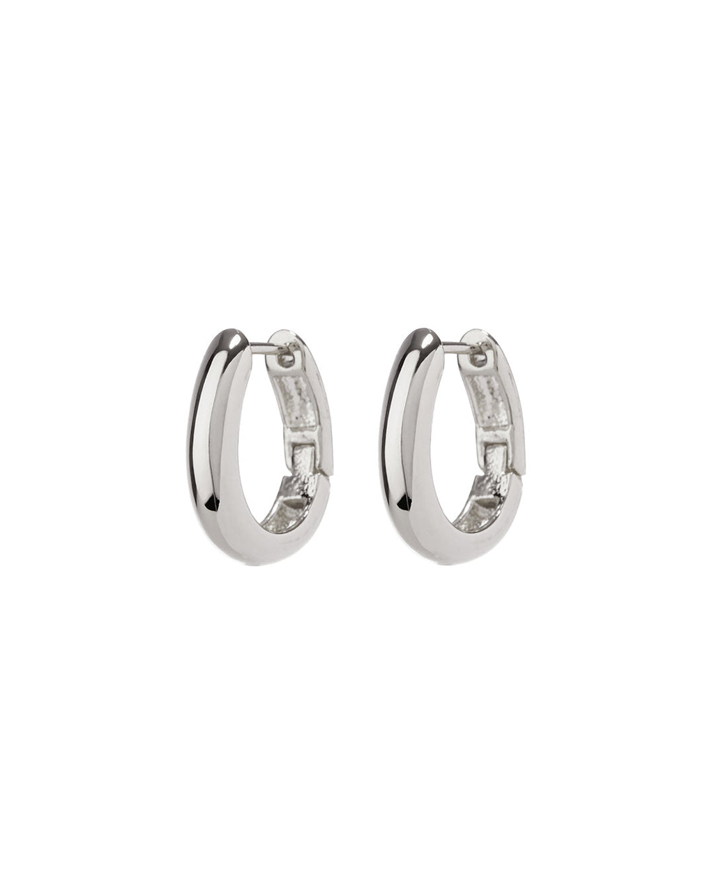 Mini Carmella Huggies (15mm) - Silver - Earrings