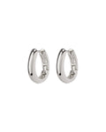 Mini Carmella Huggies (15mm) - Silver - Earrings