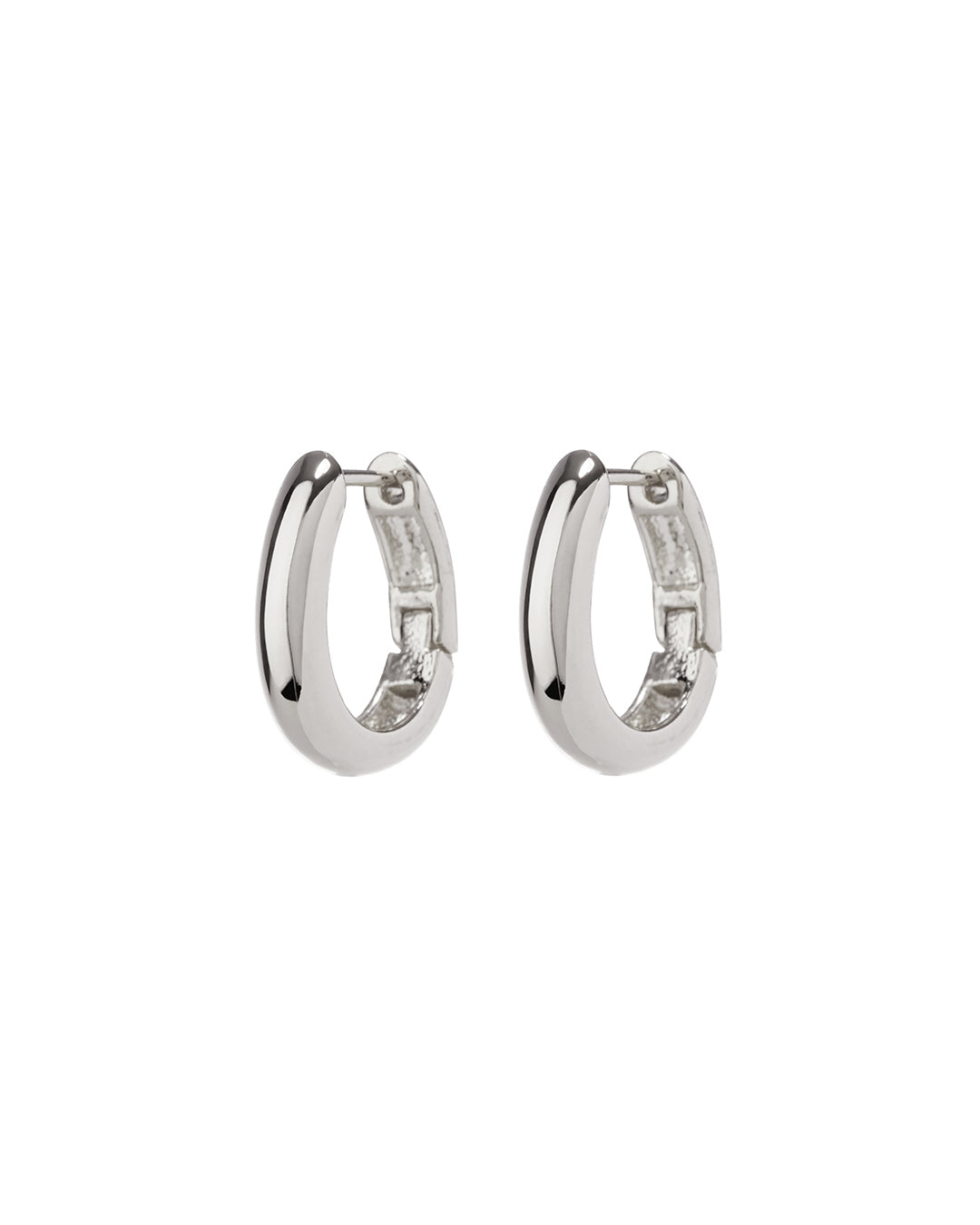 Mini Carmella Huggies (15mm) - Silver - Earrings