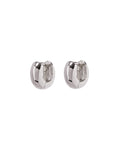 Mini Mirabella Huggies (9mm) - Silver - Earrings