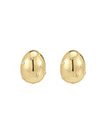 Mini Pavé Molten Studs in Gold - Earrings