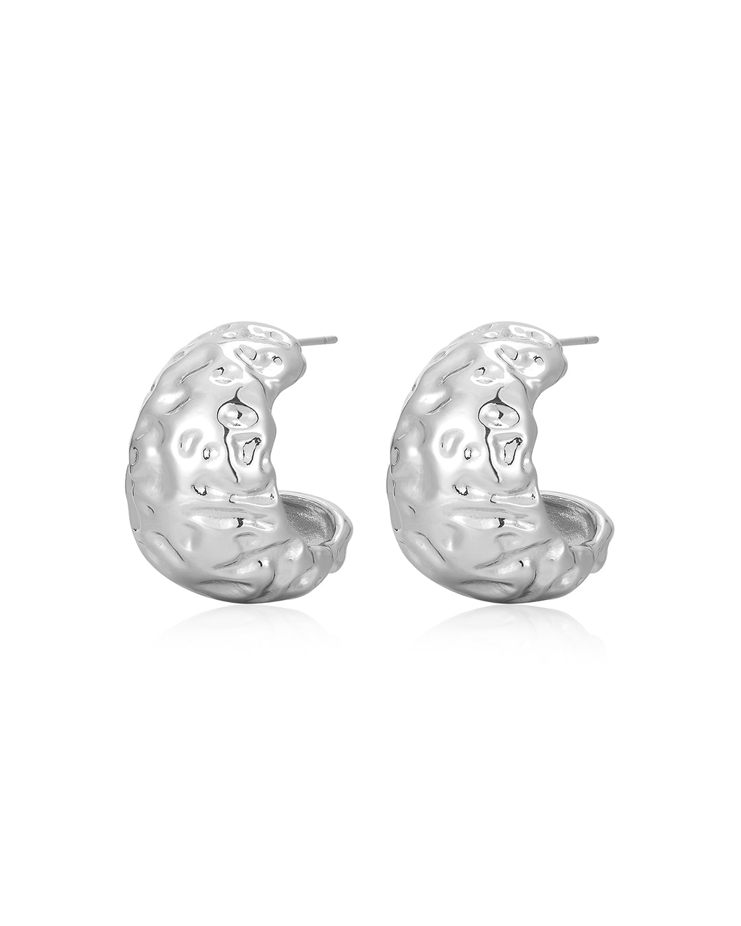 Molten Hoops - Silver