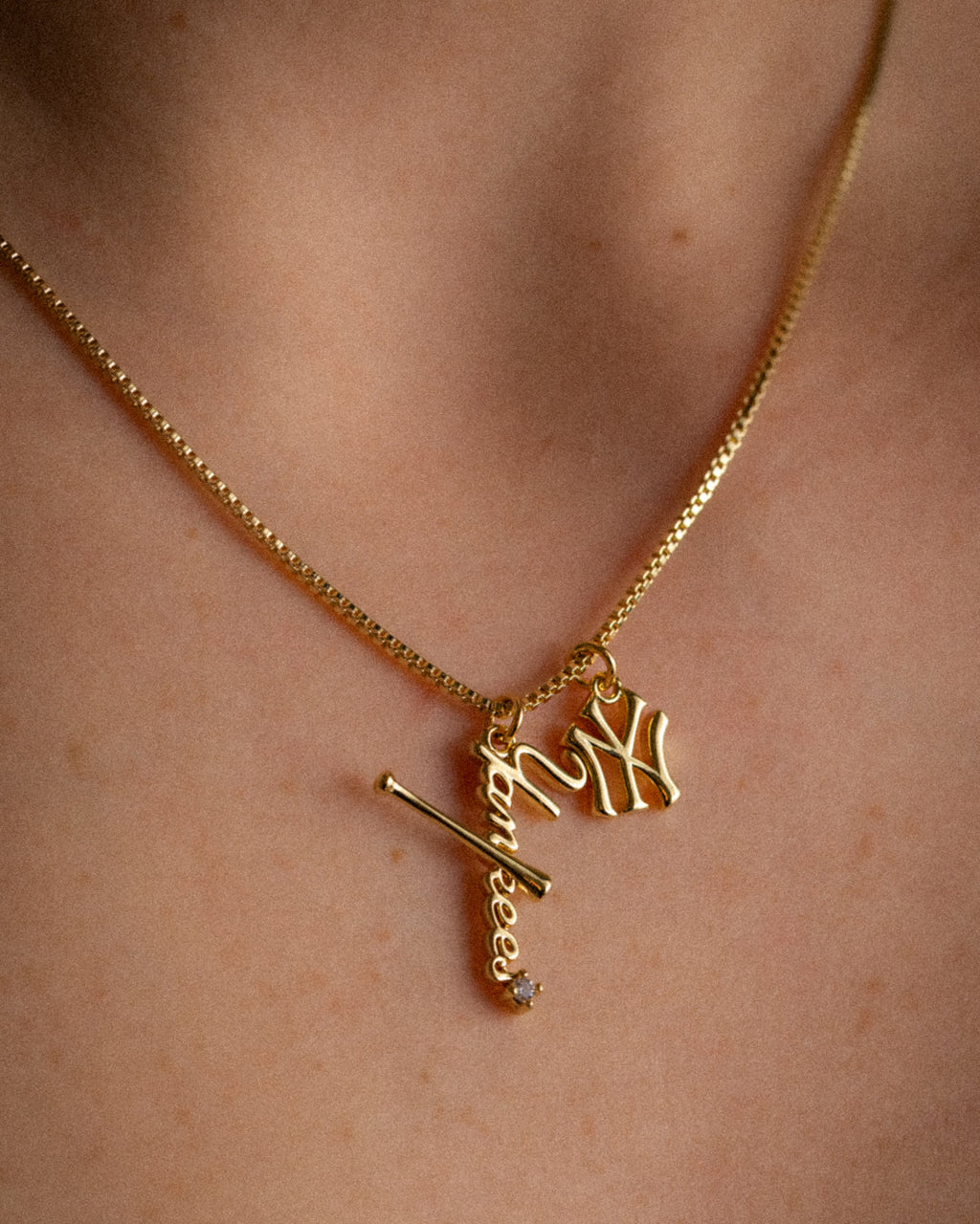 MLB Layered Nameplate Necklace — alternate view 2