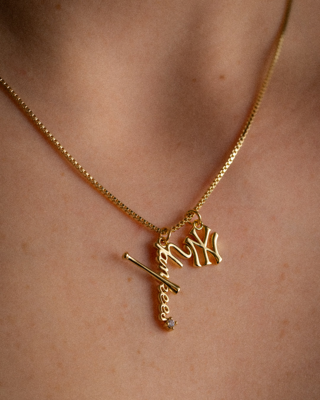 MLB Layered Nameplate Necklace — alternate view 2