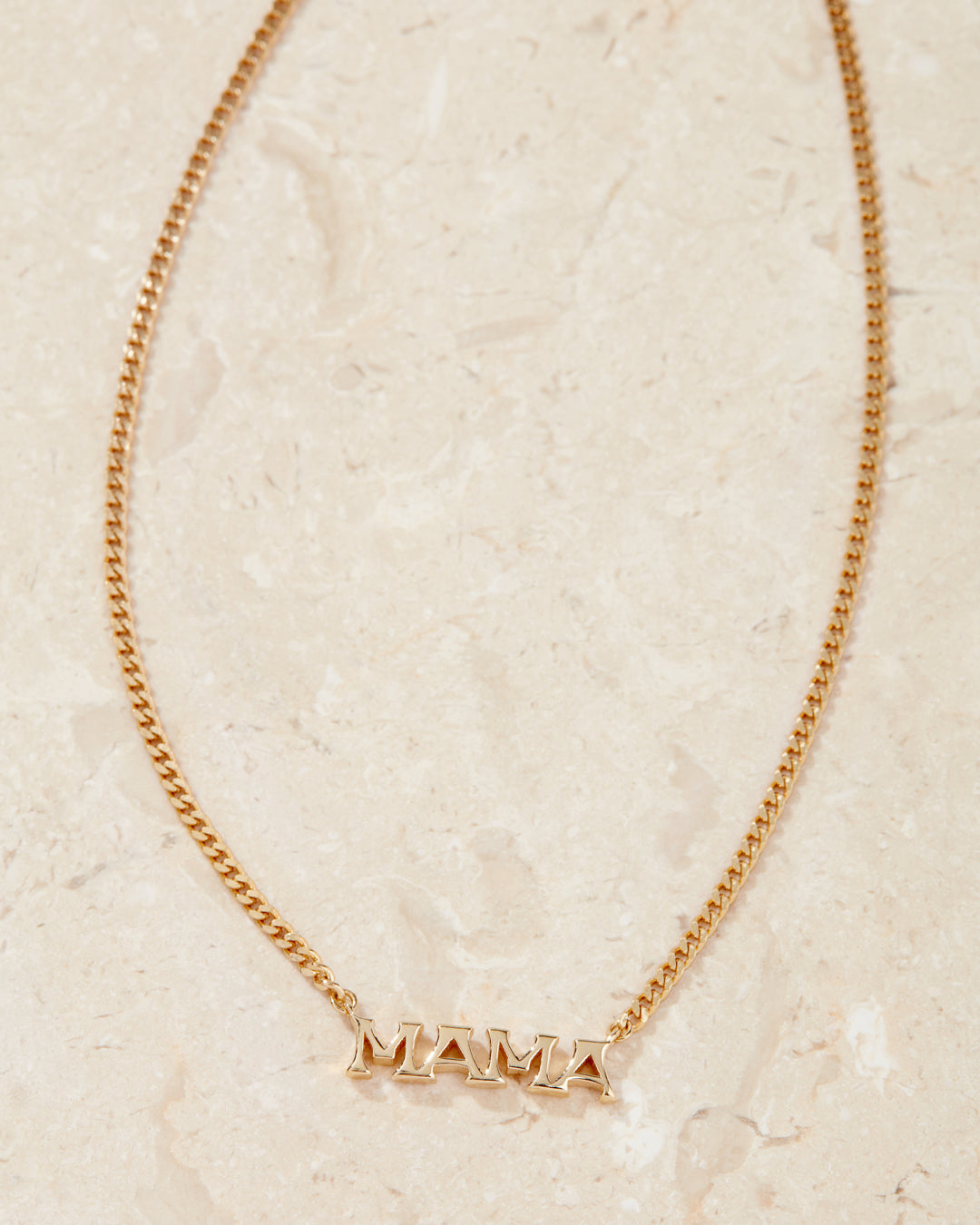 Mini Nameplate Necklace [Vintage] — alternate view