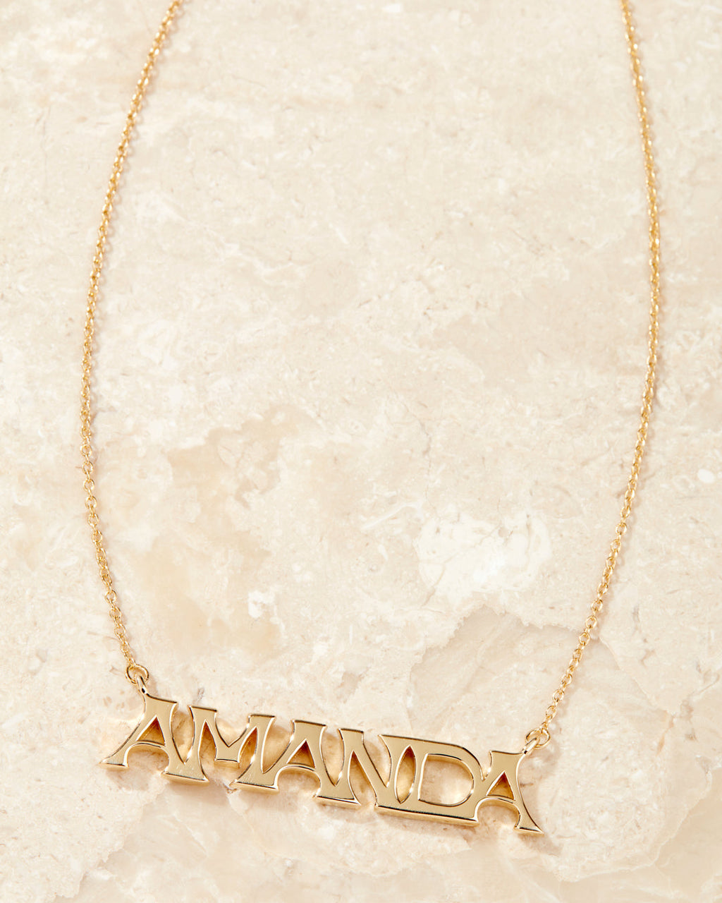 Nameplate Necklace [Vintage] — alternate view