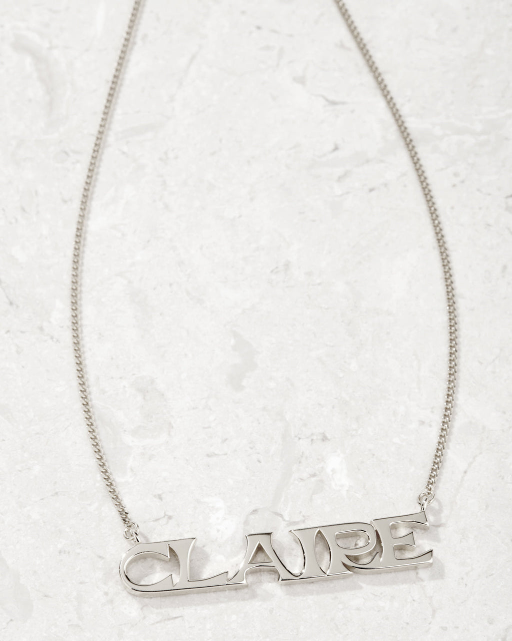 Nameplate Necklace [Vintage] — another angle