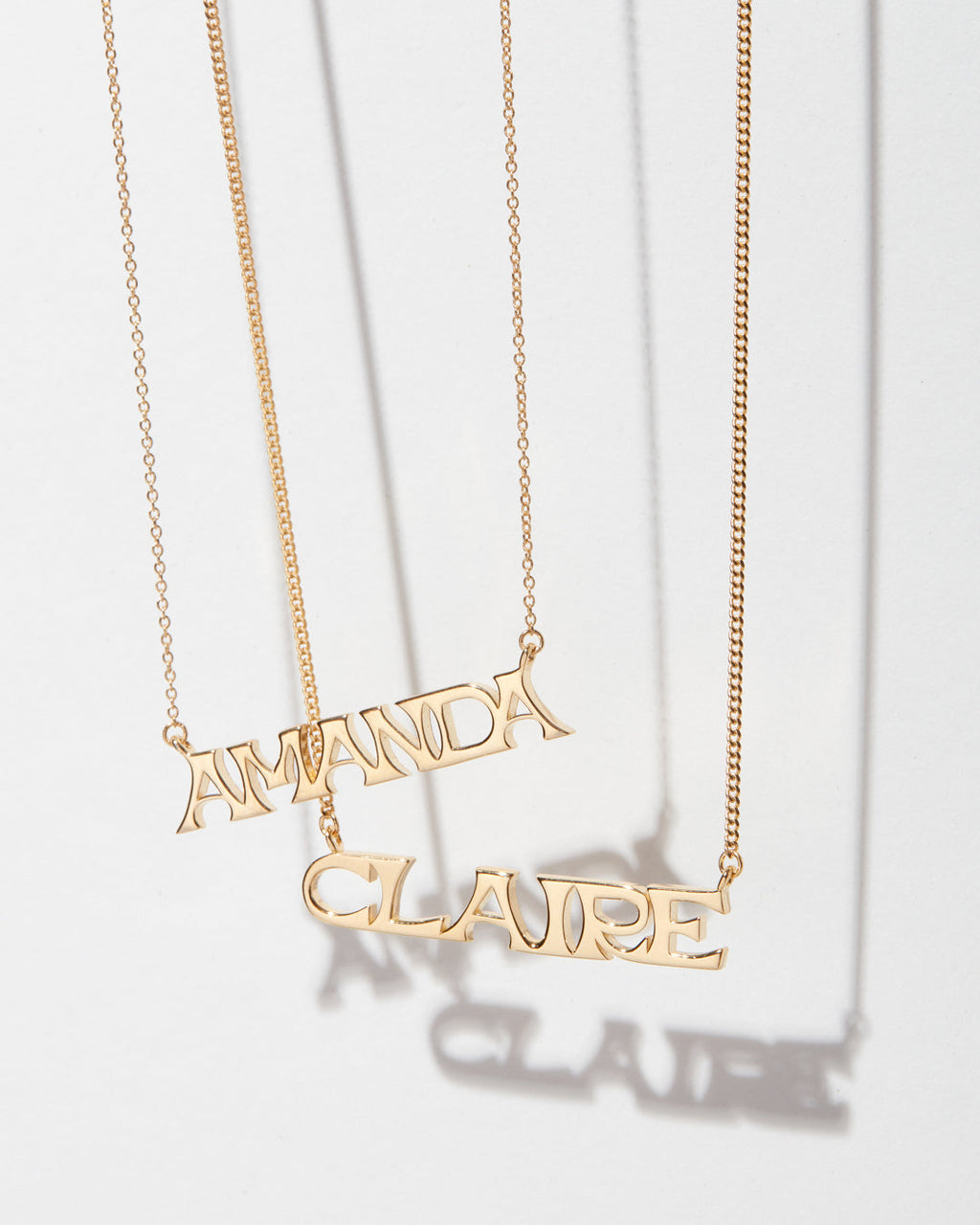 Nameplate Necklace [Vintage] — alternate angle 2