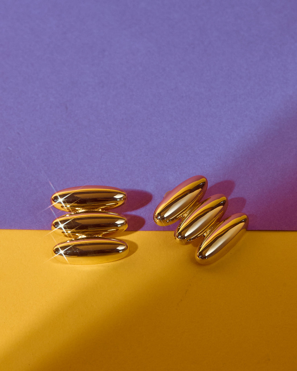 Milan Bead Stud Earrings — detail view