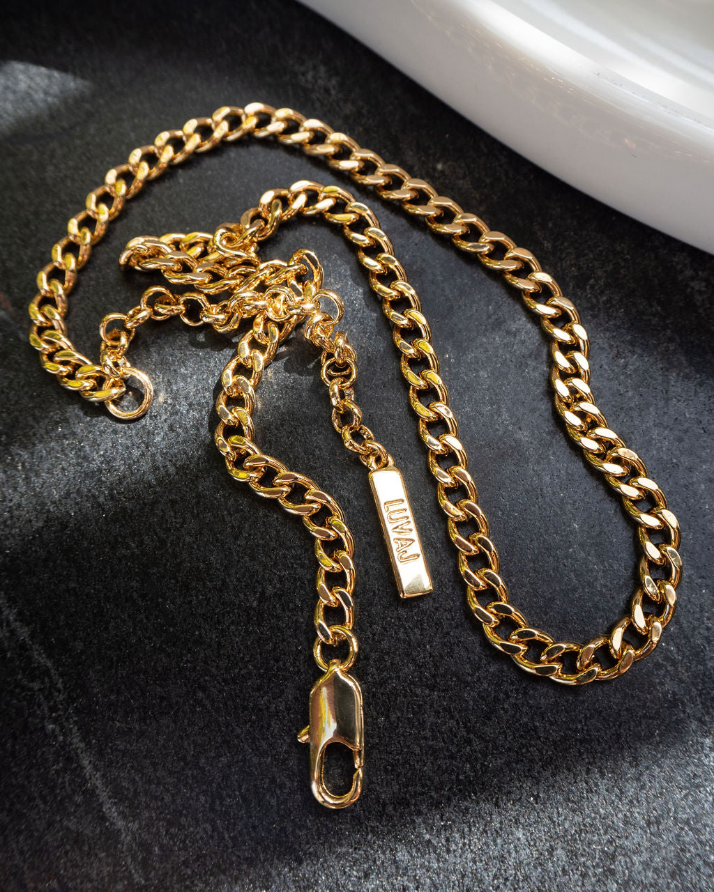 Classique Skinny Curb Chain (5mm) - Silver — alternate view 2