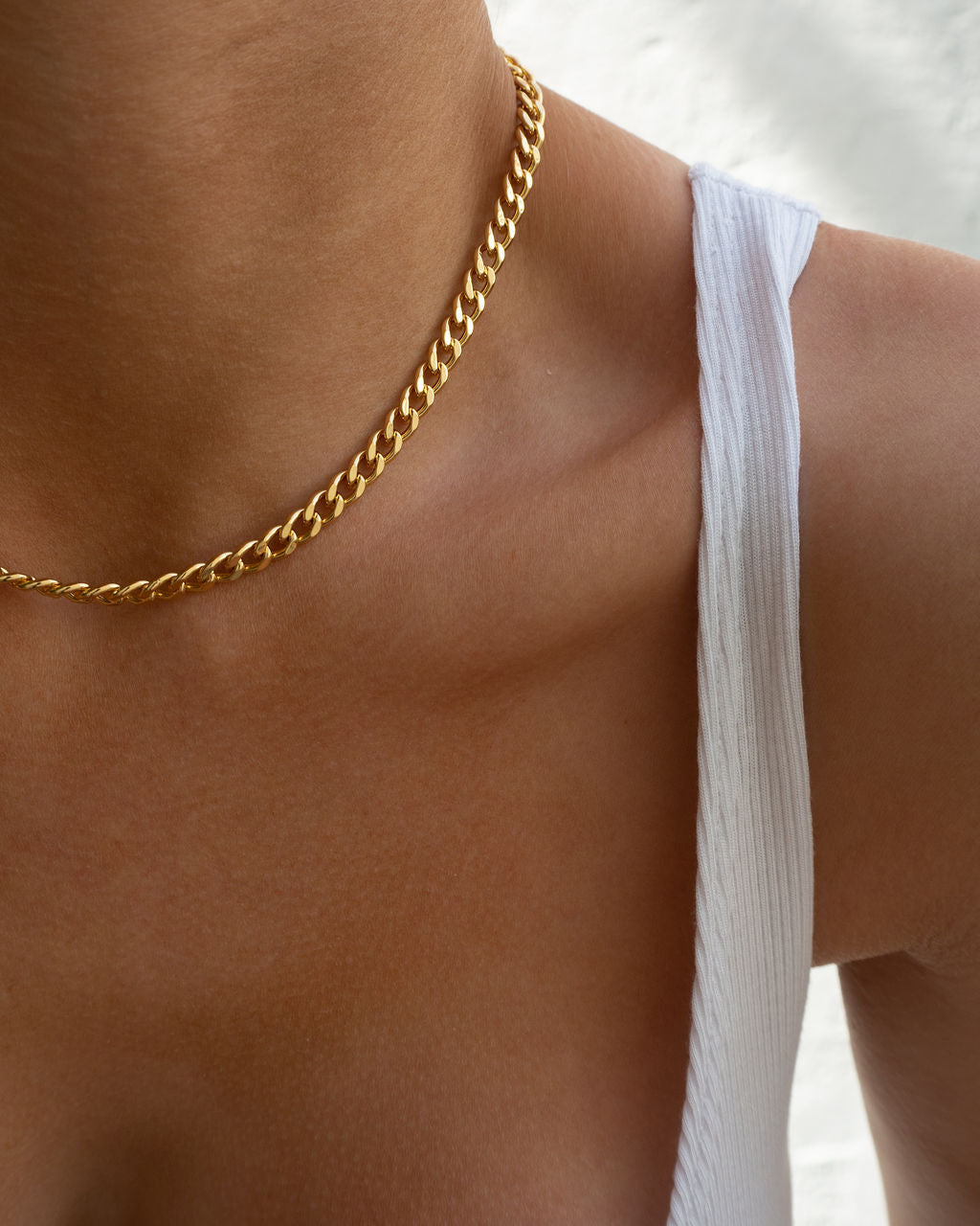 Classique Skinny Curb Chain (5mm) - Silver — alternate view
