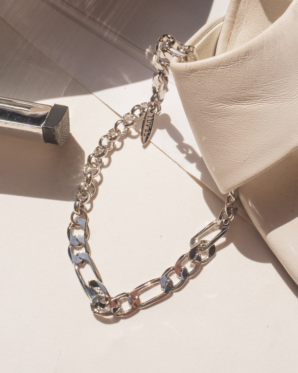 XL Figaro Bracelet - Silver — alternate view