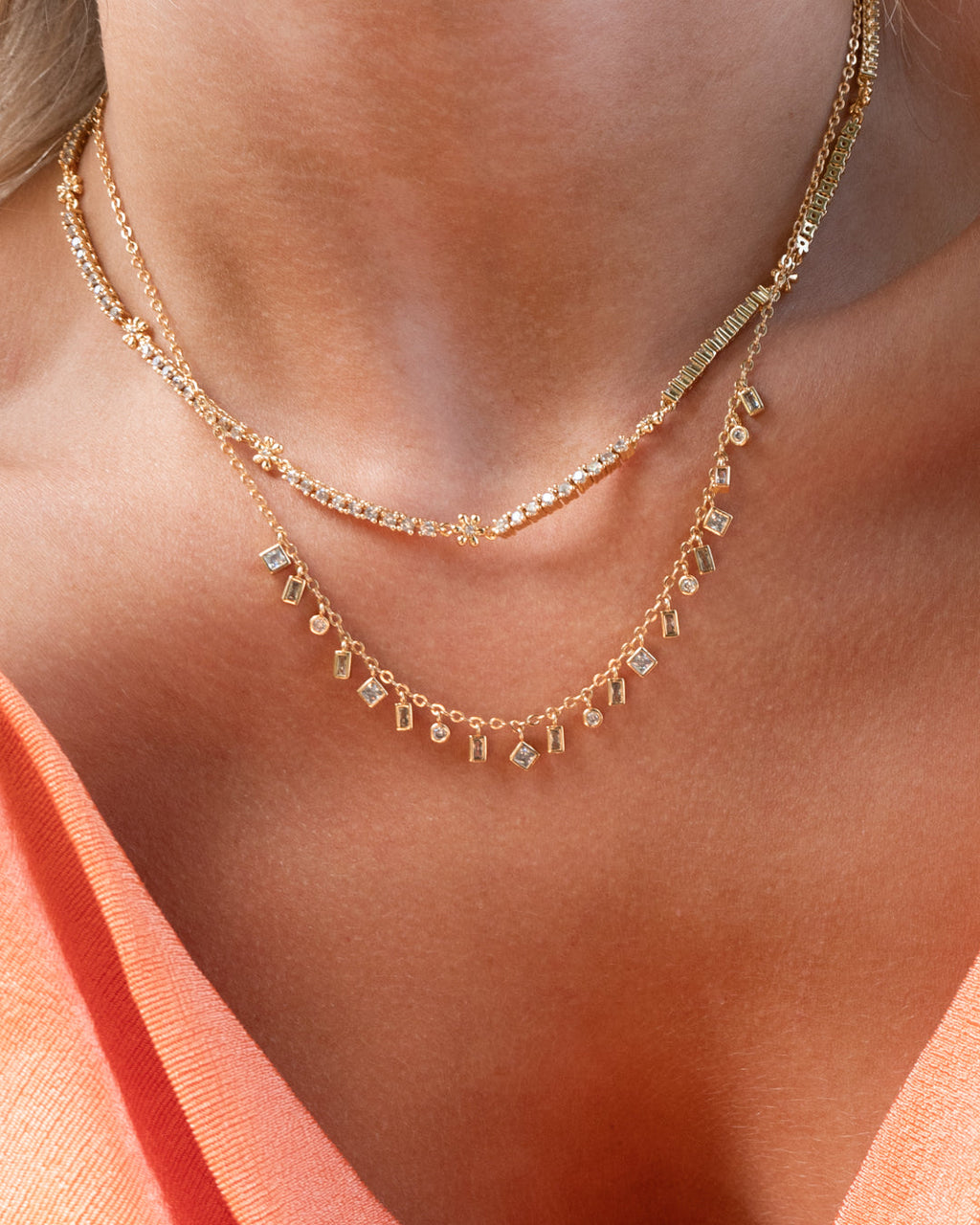 Daisy Ballier Chain Necklace - Gold — alternate angle 2