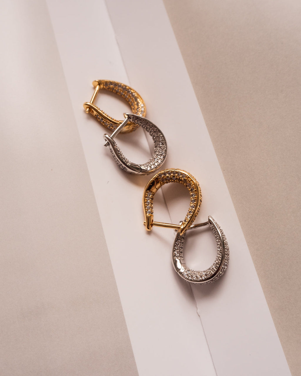 Pavé Cuvee Hoops - Silver — alternate view 2