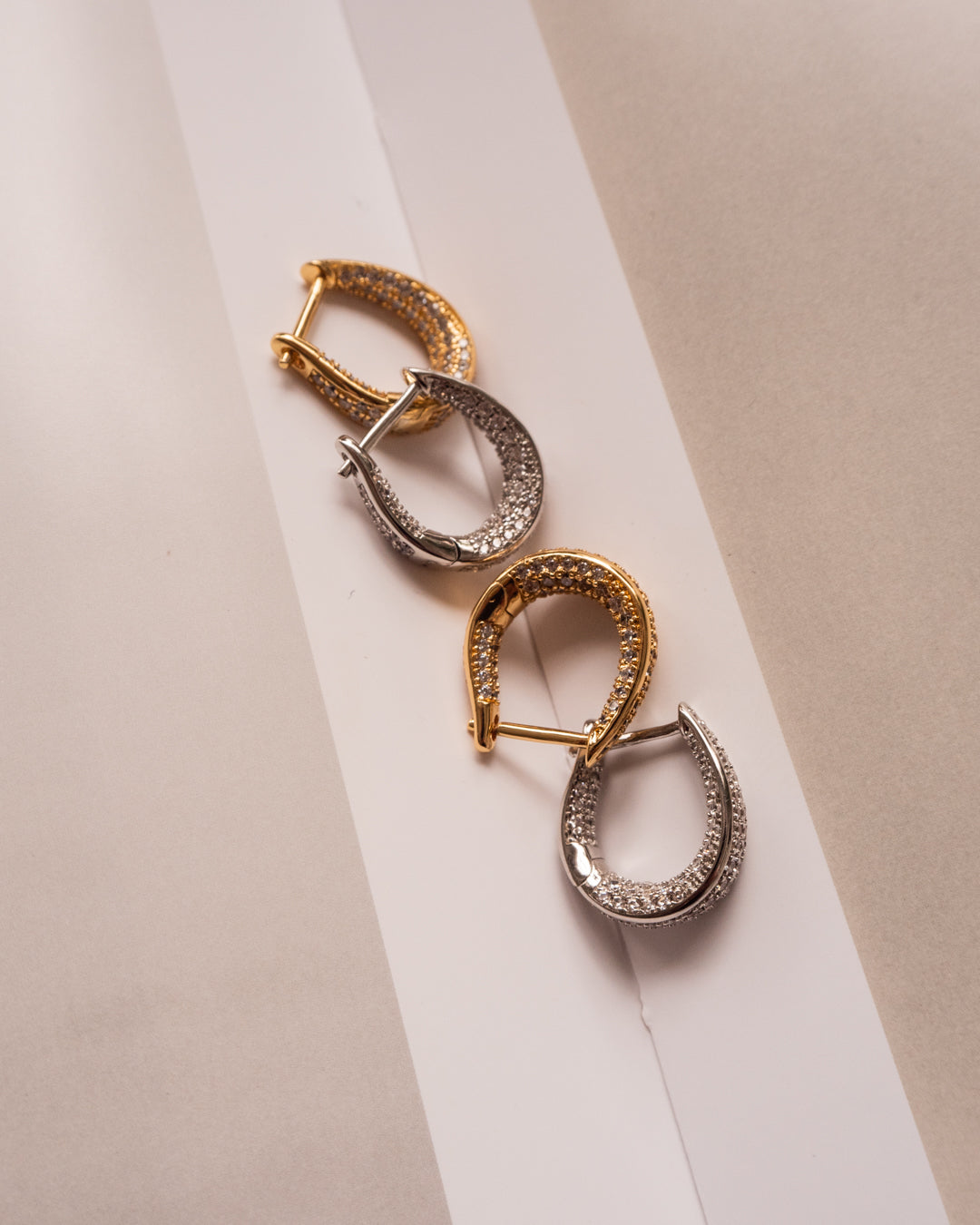 Pavé Cuvee Hoops - Silver — alternate view 2