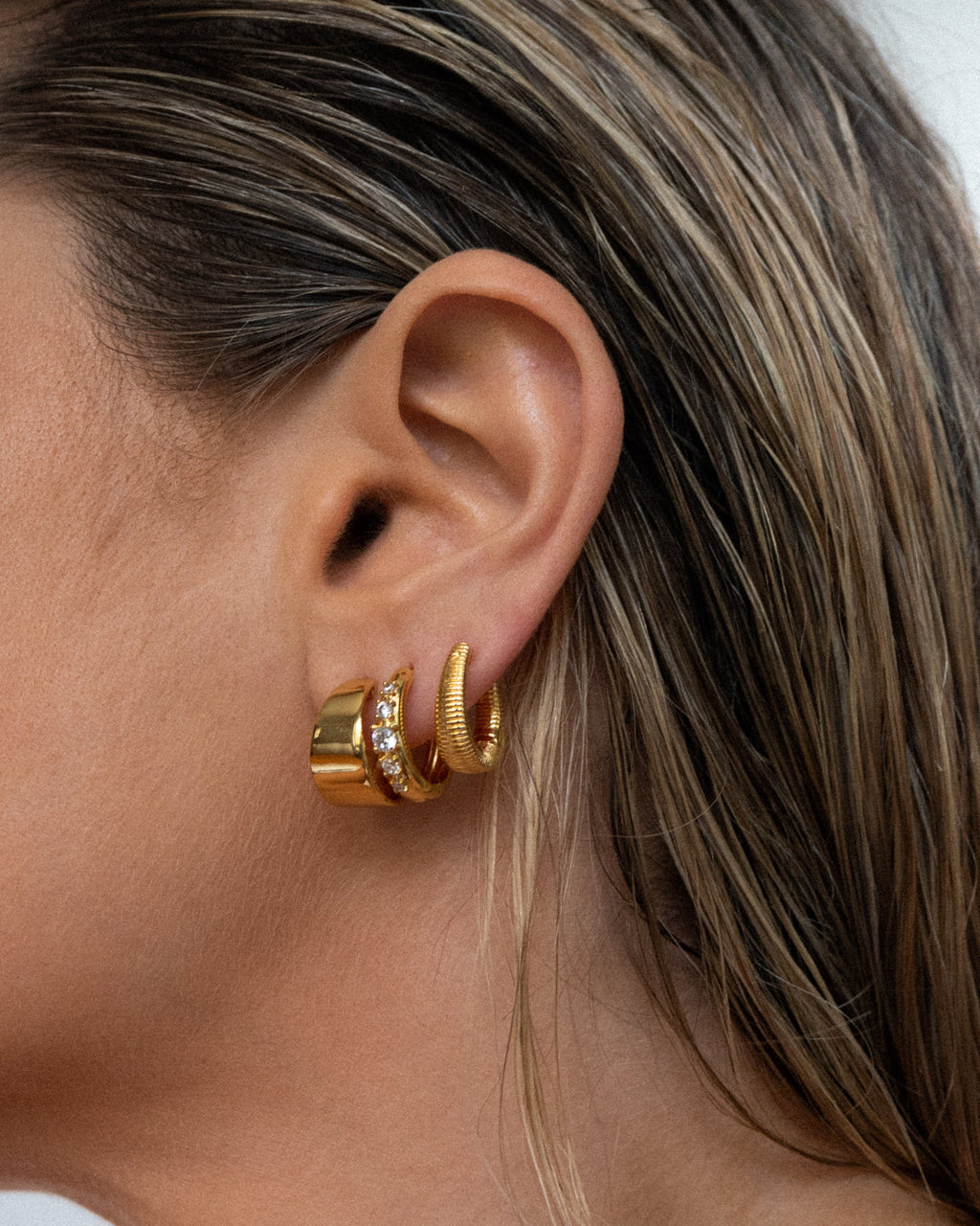 Baby Margot Hoops - Gold — alternate view 2