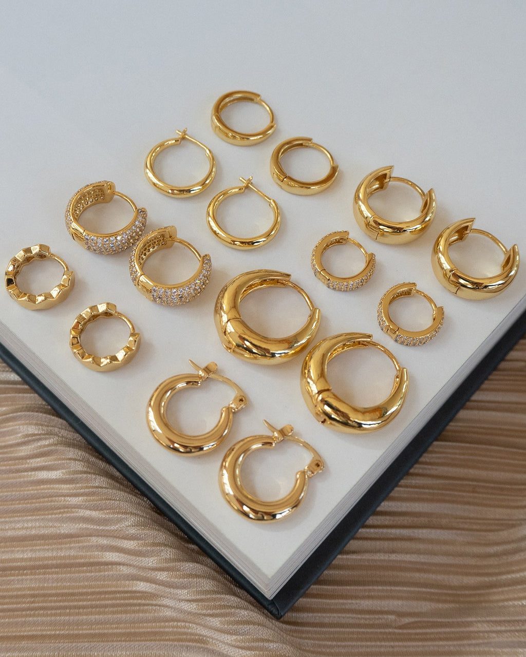 Mini Martina Hoops - Gold — alternate angle