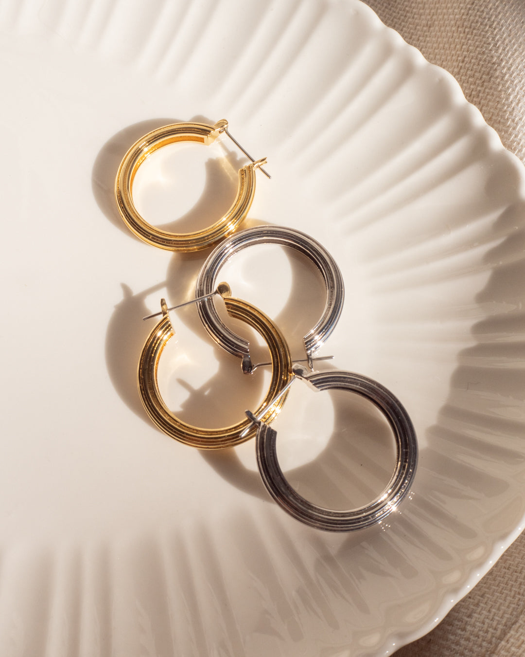 Cher Hoops - Silver — detail view