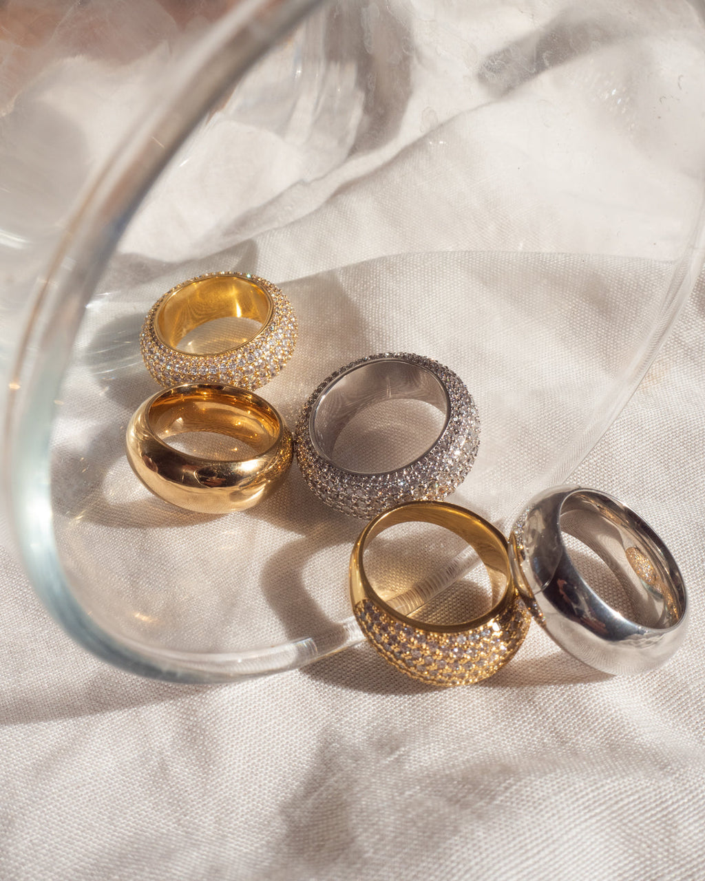 XL Amalfi Ring - Silver — alternate angle