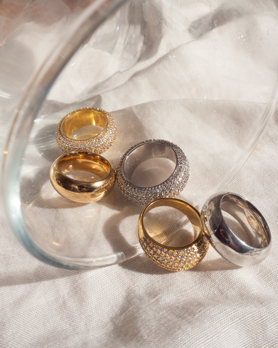 XL Amalfi Ring - Silver — alternate angle