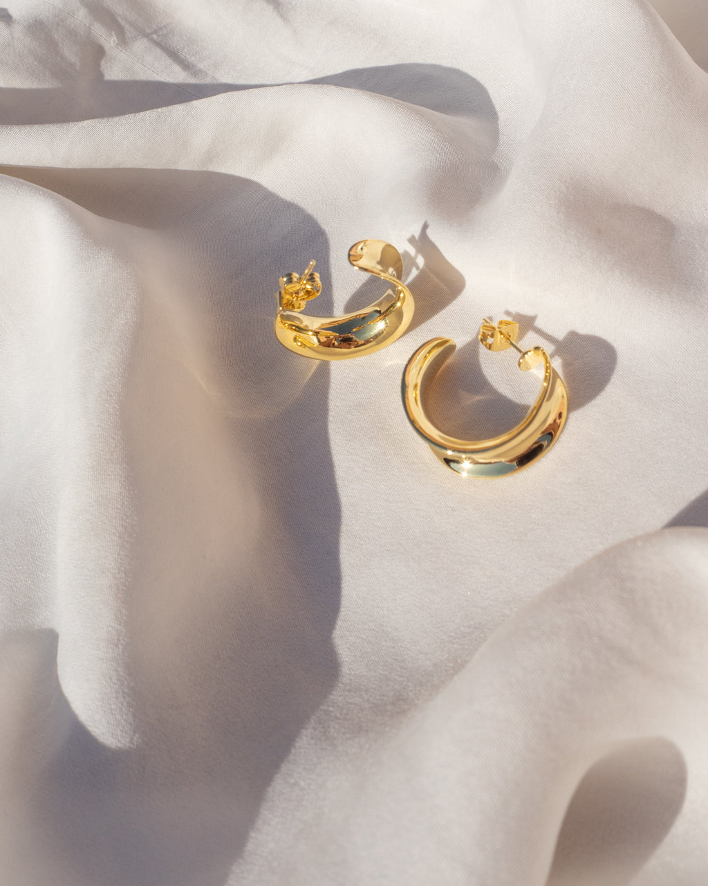 Margot Hoops- Gold — alternate view 2