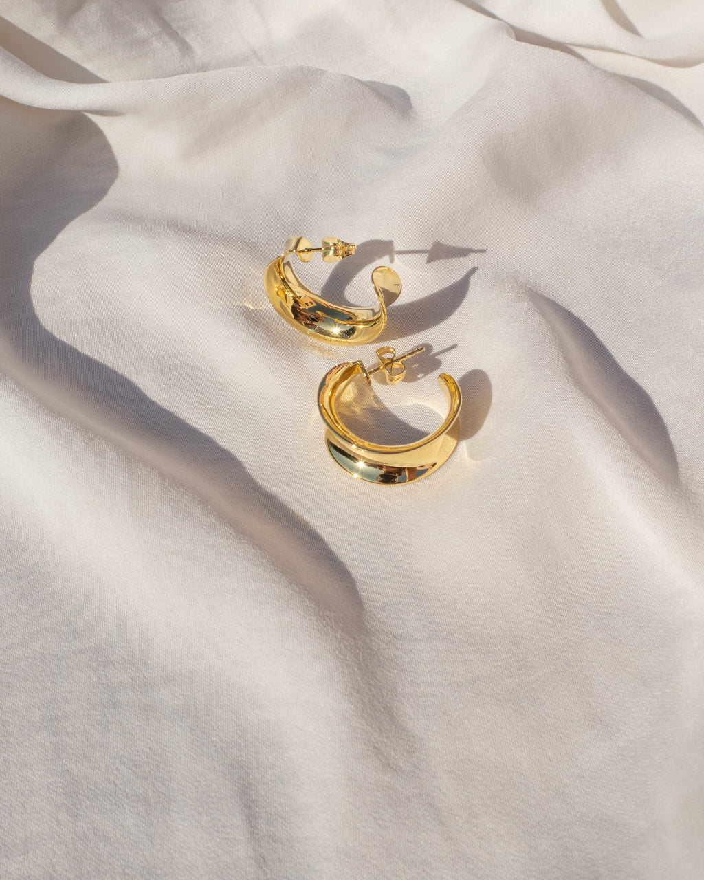 Margot Hoops- Gold — alternate view