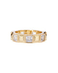 Punk Stud Pyramid Ring - Gold