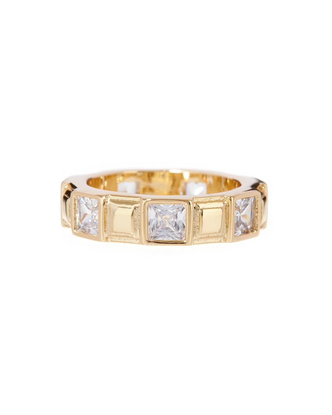 Punk Stud Pyramid Ring - Gold