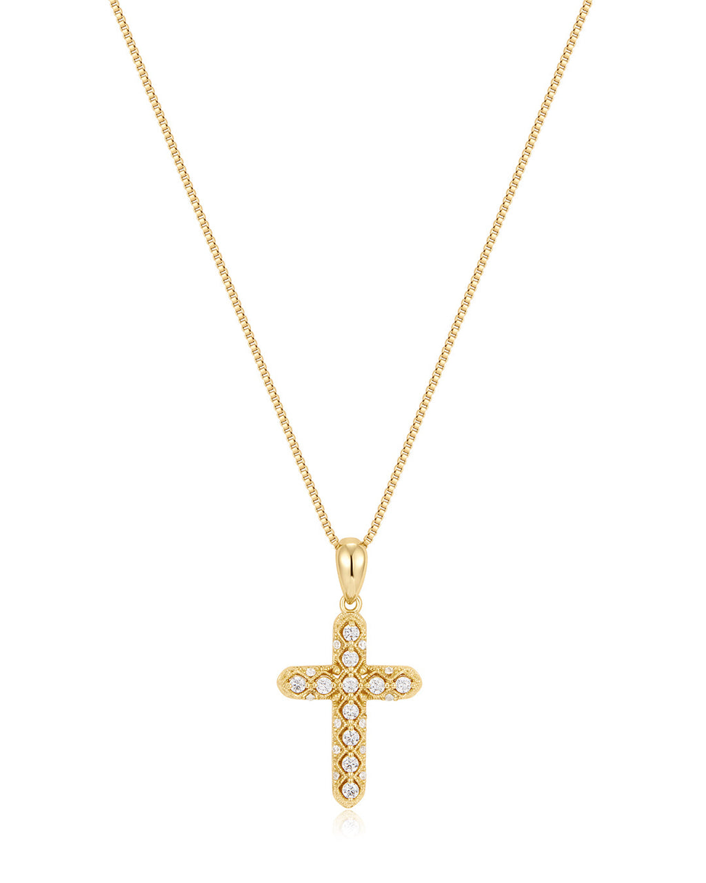 Coco Cross Necklace - Gold