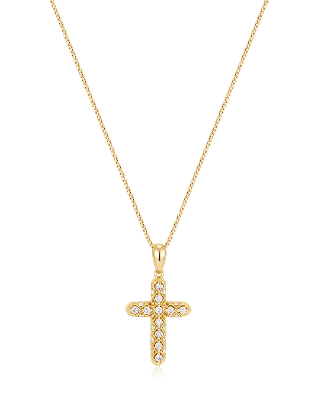Coco Cross Necklace - Gold