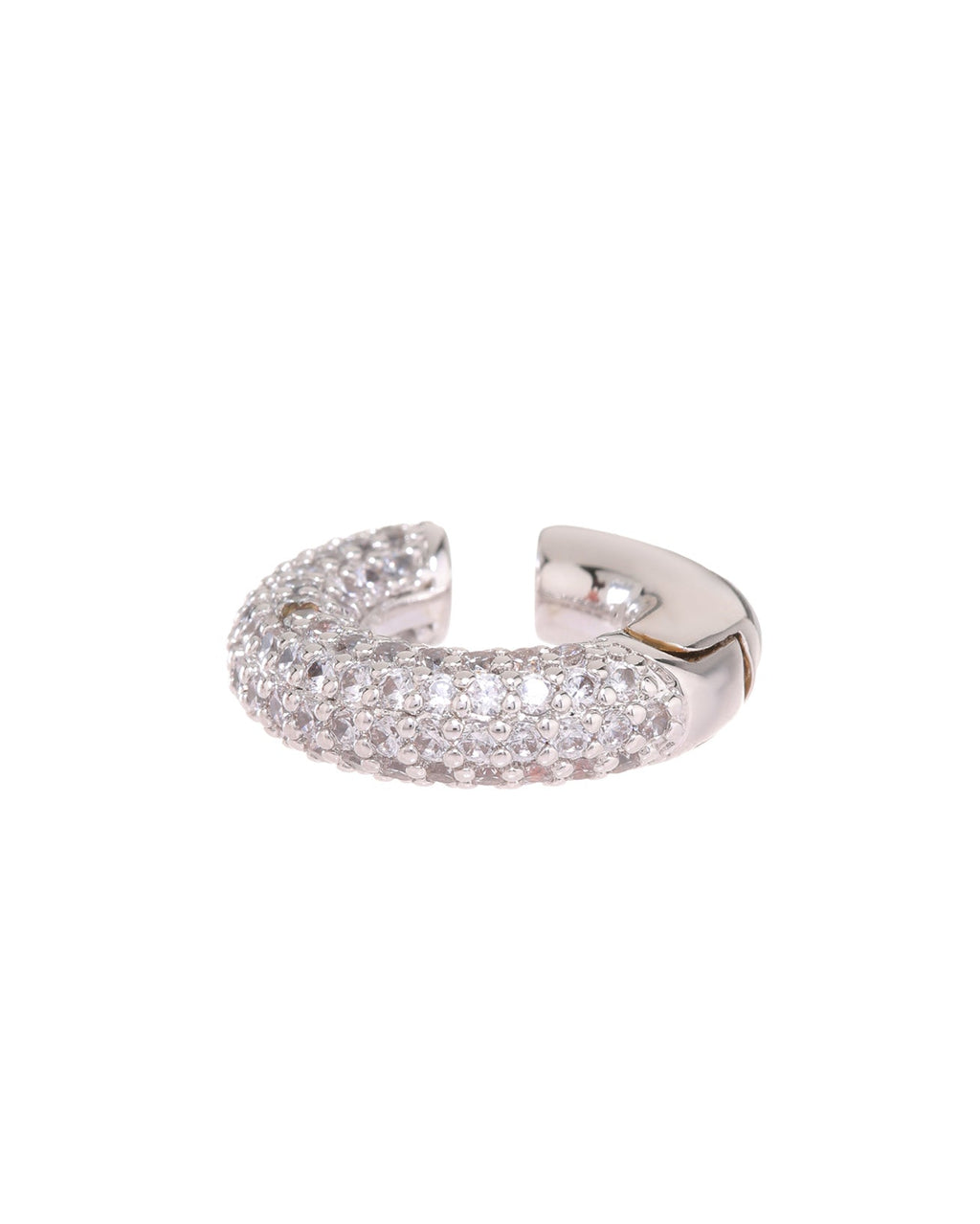 Pavé Amalfi Ear Cuff - Silver - Earrings
