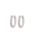 Pavé Amalfi U Hoops - Silver