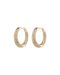 Pavé Amelie Hoops - Gold