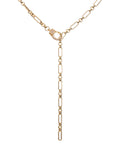 Pavé Clasp Lariat - Gold - Necklaces