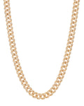 Pavé Cuban Link Necklace - Gold