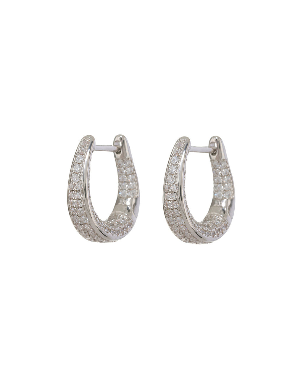 Pavé Cuvee Hoops - Silver